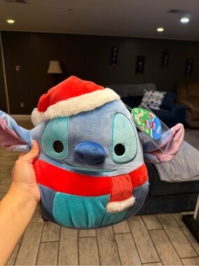 Stitch Christmas Squishmallow Holiday Stitch